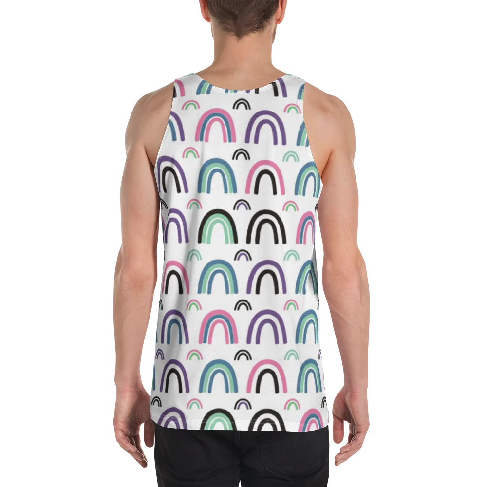 Arcade Daydream on Men's Tank Top — Back