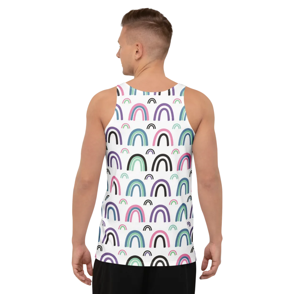 Arcade Daydream on Men's Tank Top — Back