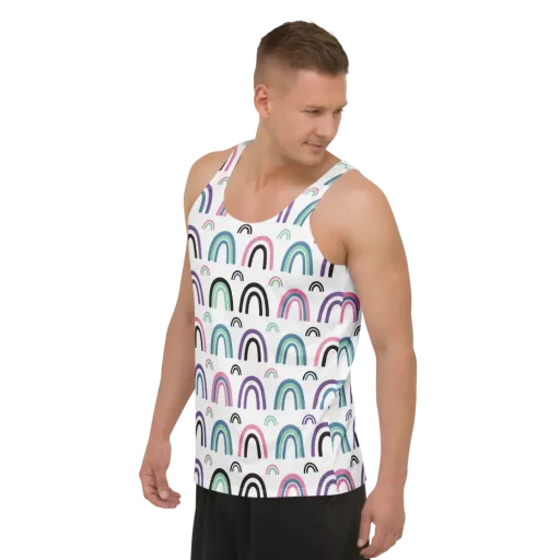 Arcade Daydream on a Men's Tank Top