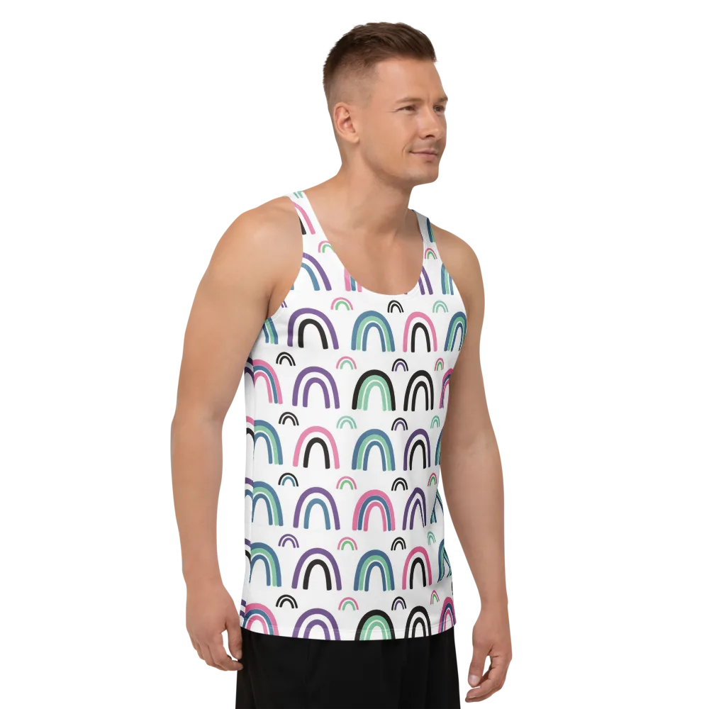 Arcade Daydream on Men's Tank Top — Right Front