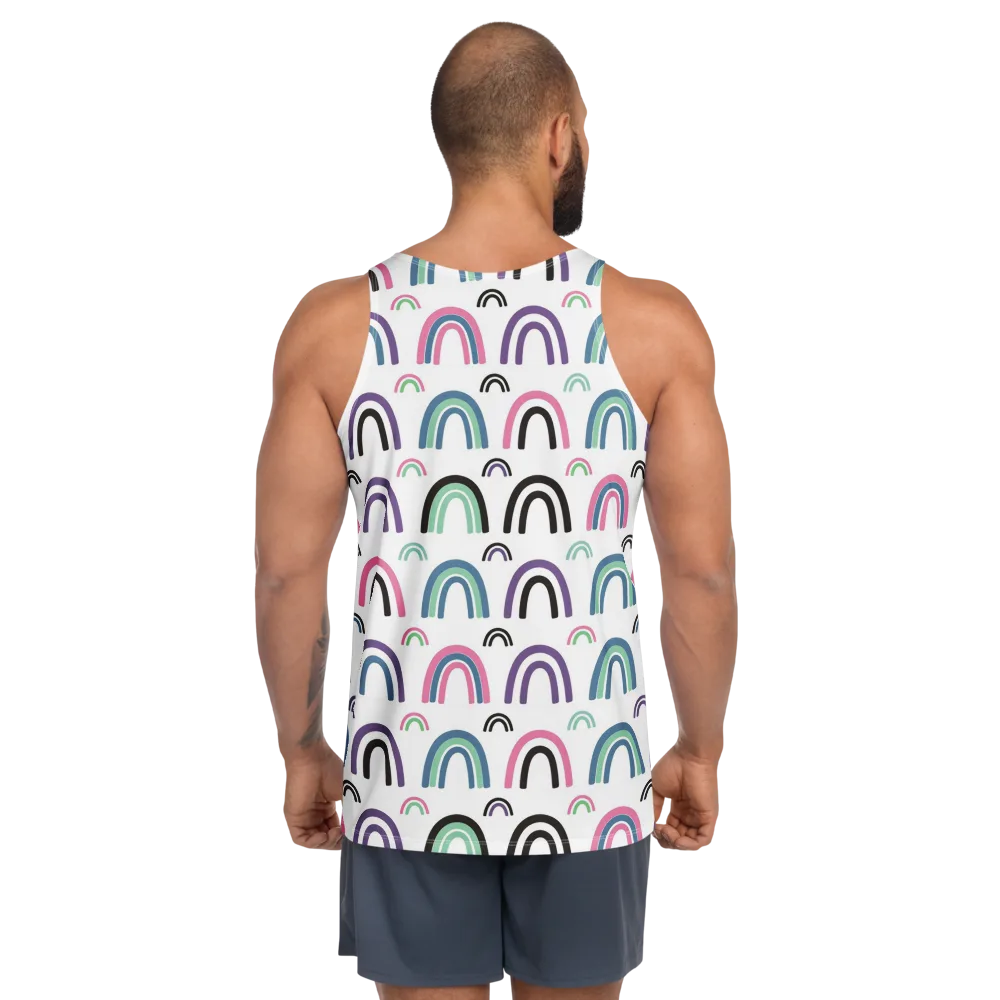 Arcade Daydream on Men's Tank Top — Back