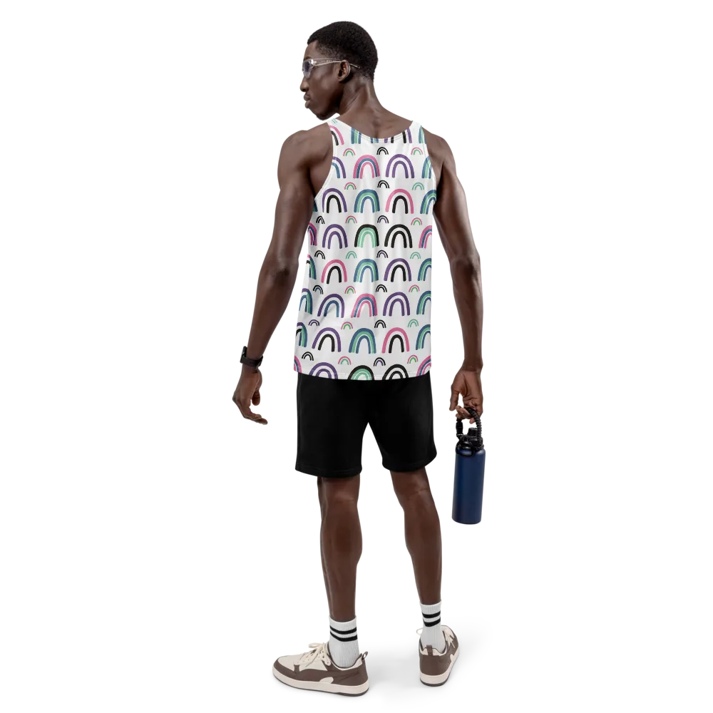 Arcade Daydream on Men's Tank Top — Back