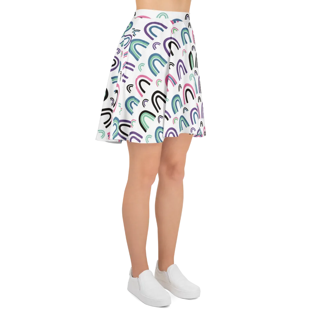 Arcade Daydream on Skater Skirt — Right