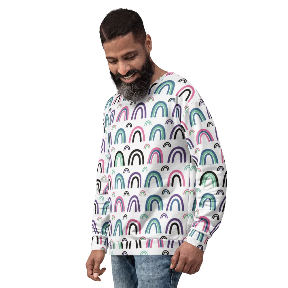 Arcade Daydream on Sweatshirt — Left Front
