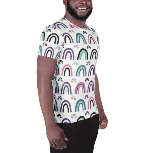 Arcade Daydream on a Men's Athletic T-Shirt