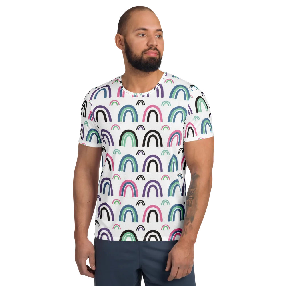Arcade Daydream on Men's Athletic T-Shirt — Front
