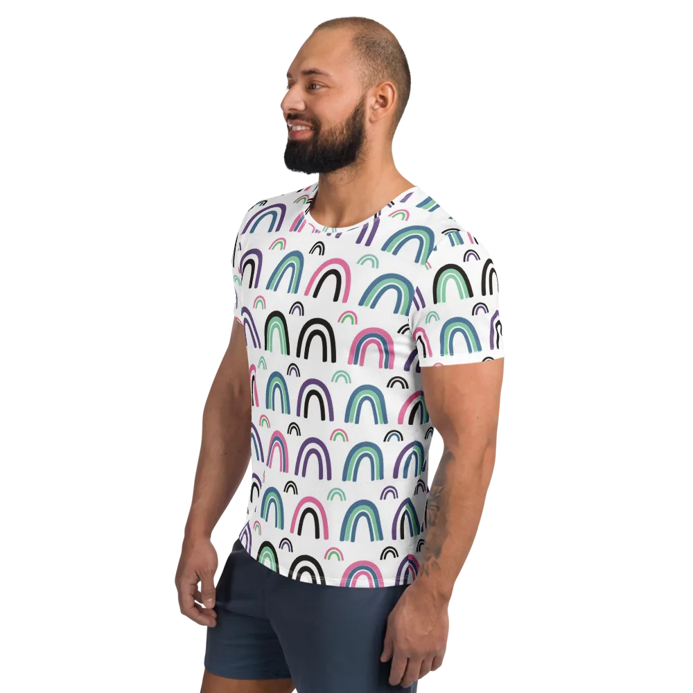 Arcade Daydream on Men's Athletic T-Shirt — Left