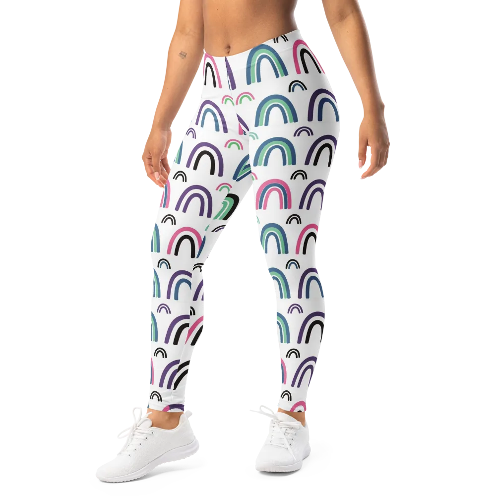 Arcade Daydream on Leggings — Left Front