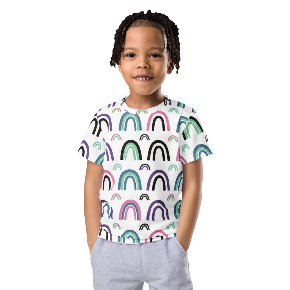 Arcade Daydream on Kids Crew Neck T-Shirt — Front