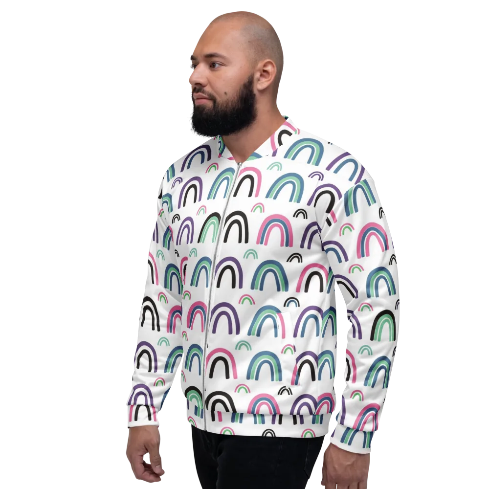 Arcade Daydream on Bomber Jacket — Left