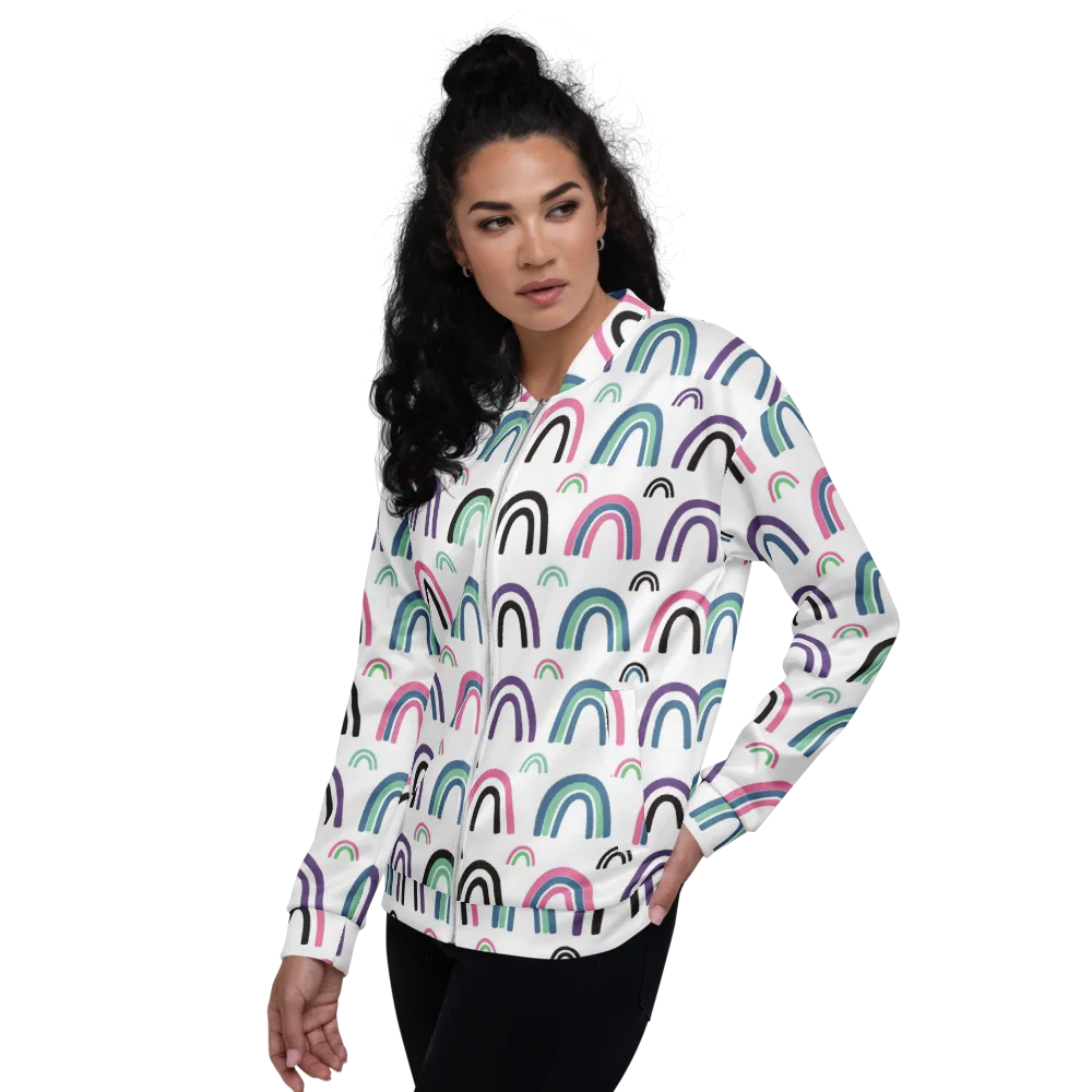 Arcade Daydream on Bomber Jacket — Left