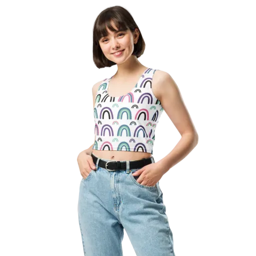 Arcade Daydream on a Crop Top