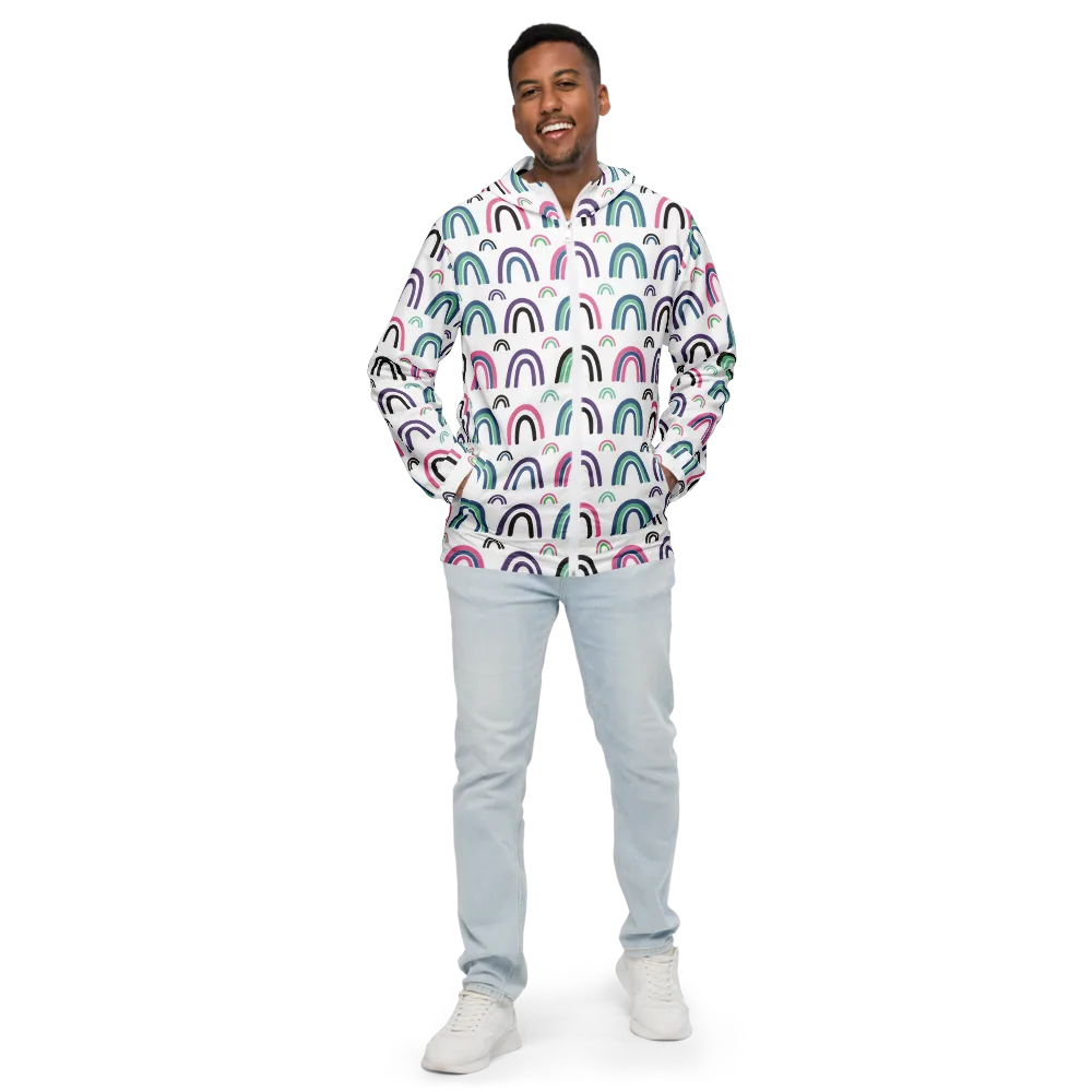 Arcade Daydream on Men's Windbreaker — Front