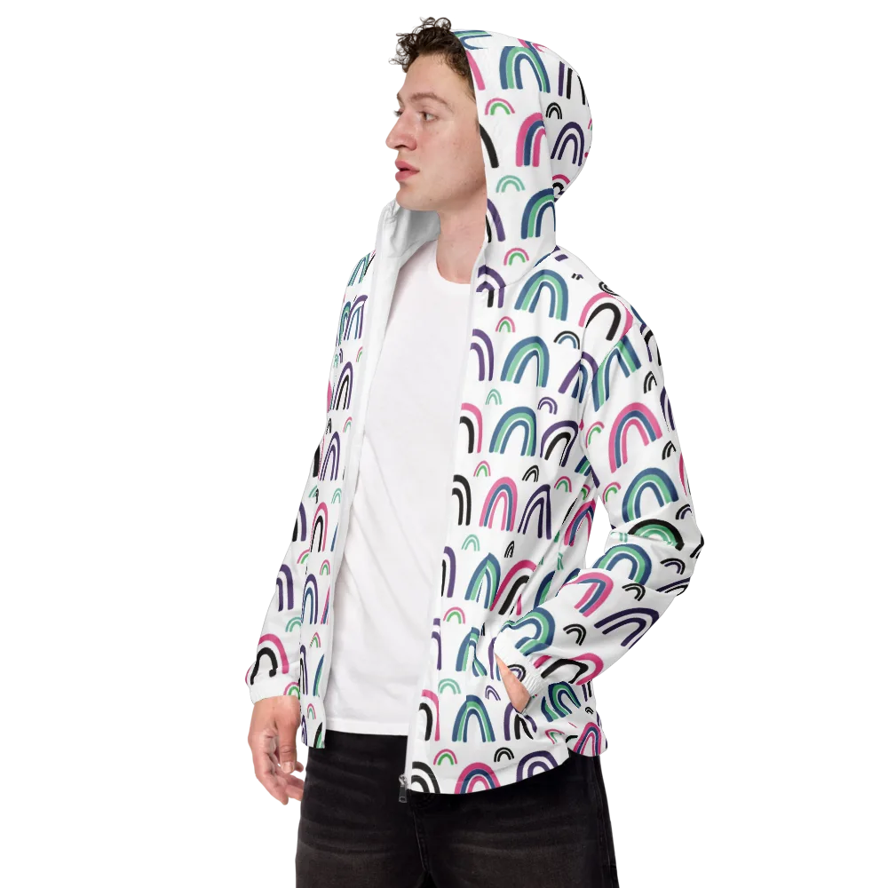 Arcade Daydream on Men's Windbreaker — Left Front