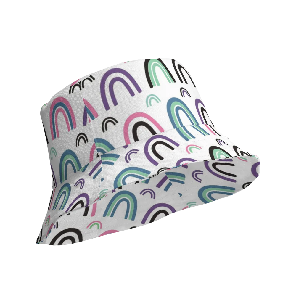 Arcade Daydream on Reversible Bucket Hat — Product details Outside