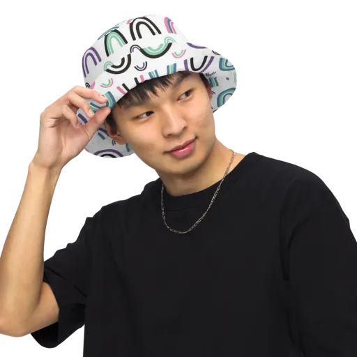 Arcade Daydream on a Reversible Bucket Hat