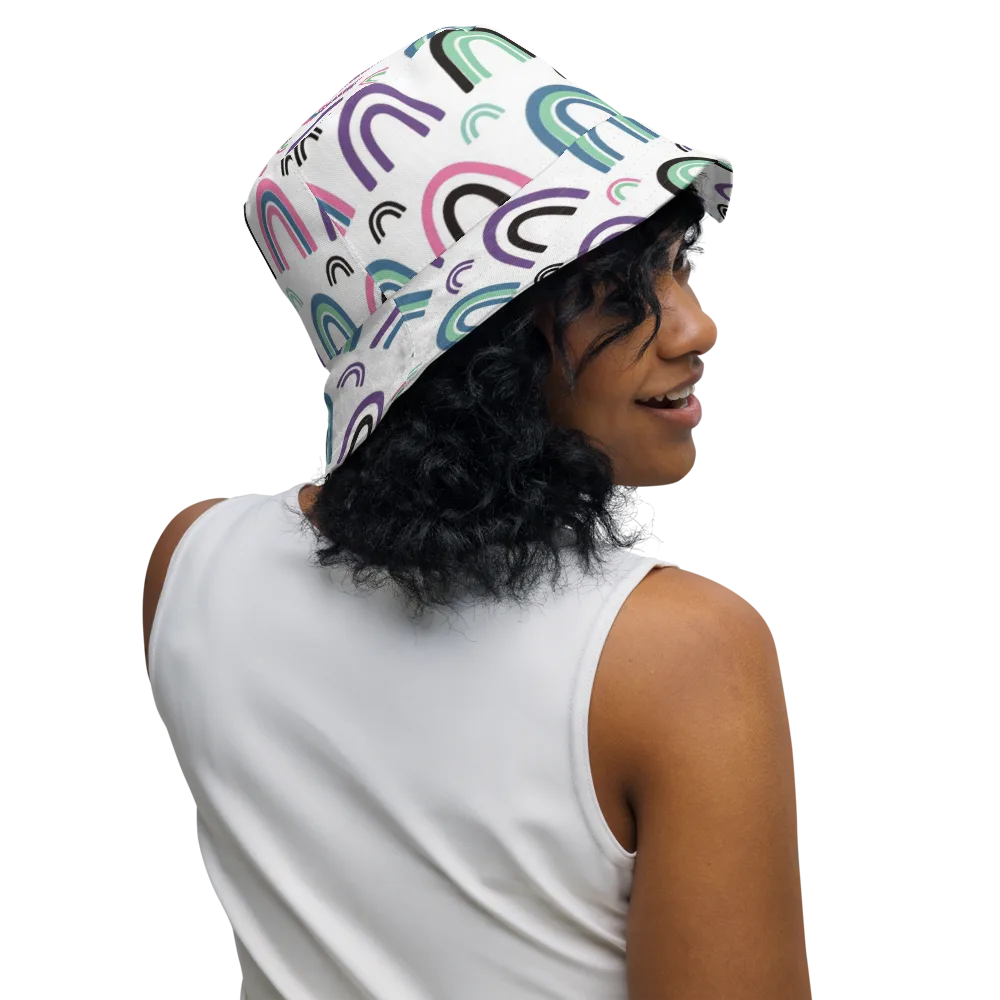 Arcade Daydream on Reversible Bucket Hat — Right Outside