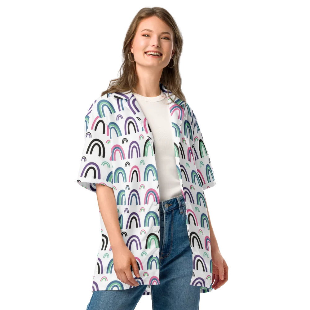 Arcade Daydream on Button Shirt — Front