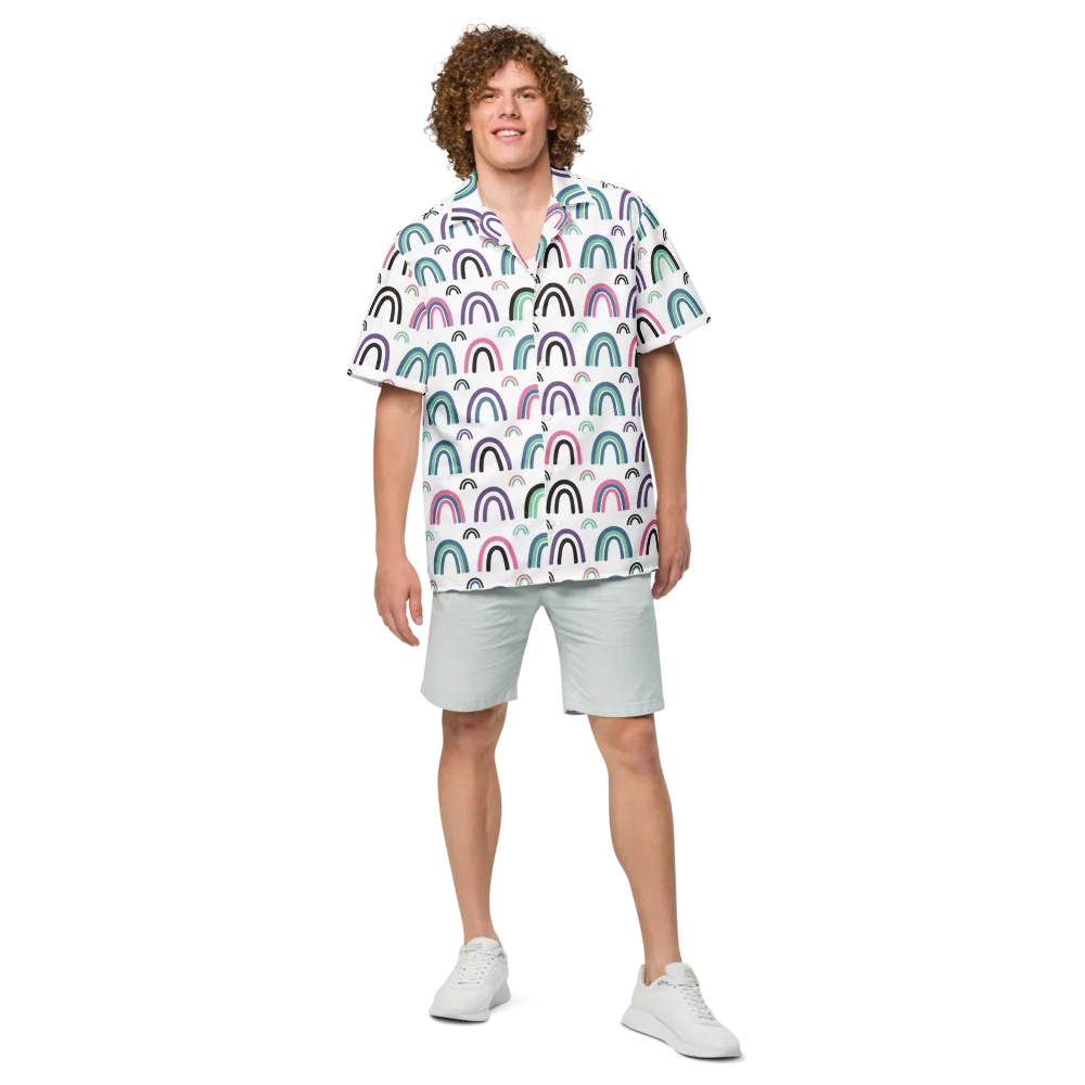 Arcade Daydream on Button Shirt — Front