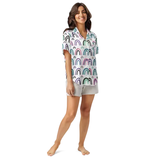 Arcade Daydream on a Women's Short Sleeve Pajama Top