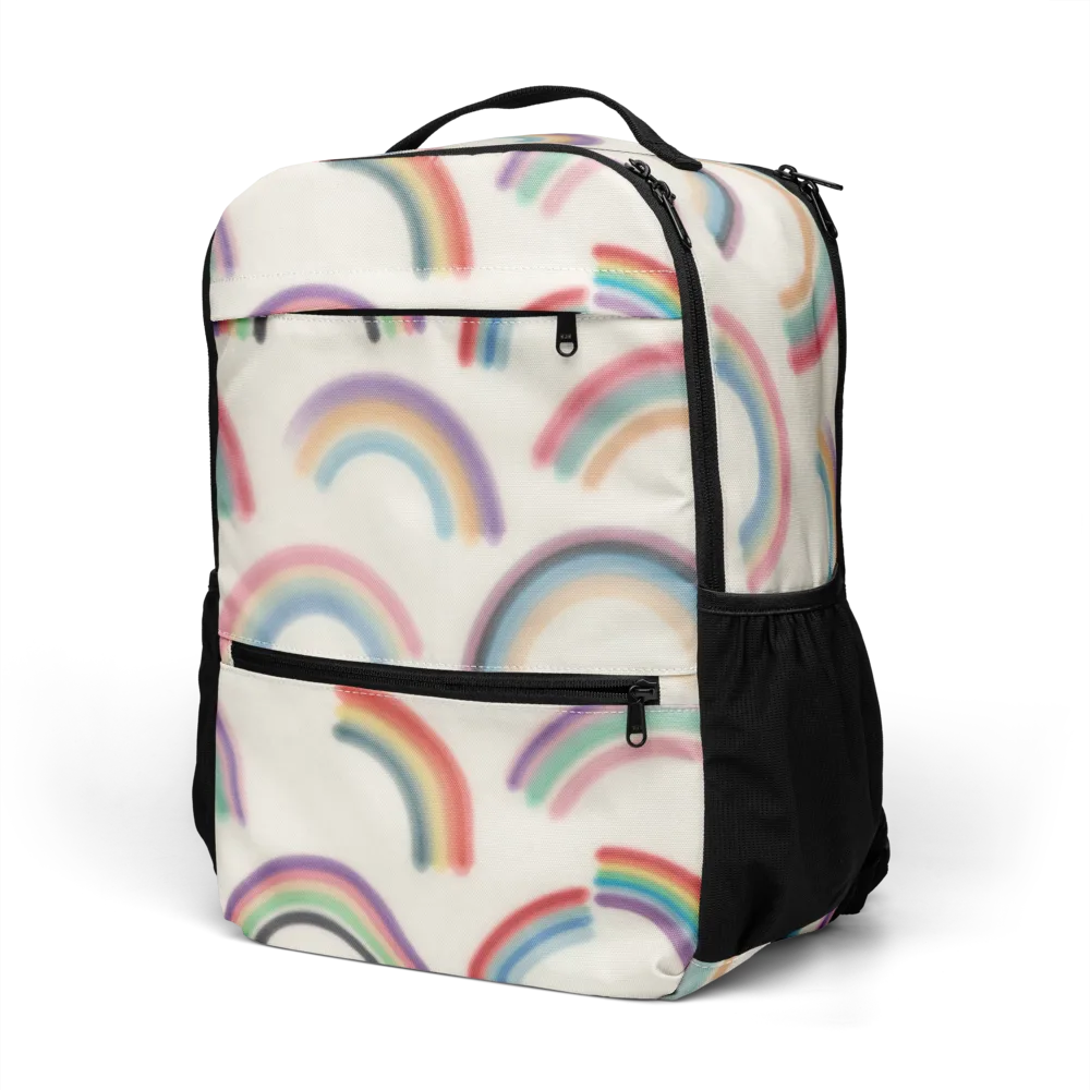 Soft Arc Society on Utility Backpack — Left Front