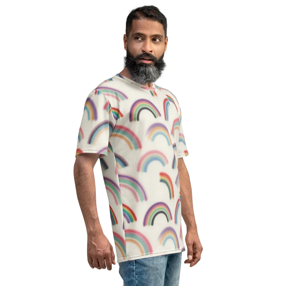 Soft Arc Society on Men's Crew Neck T-Shirt — Right