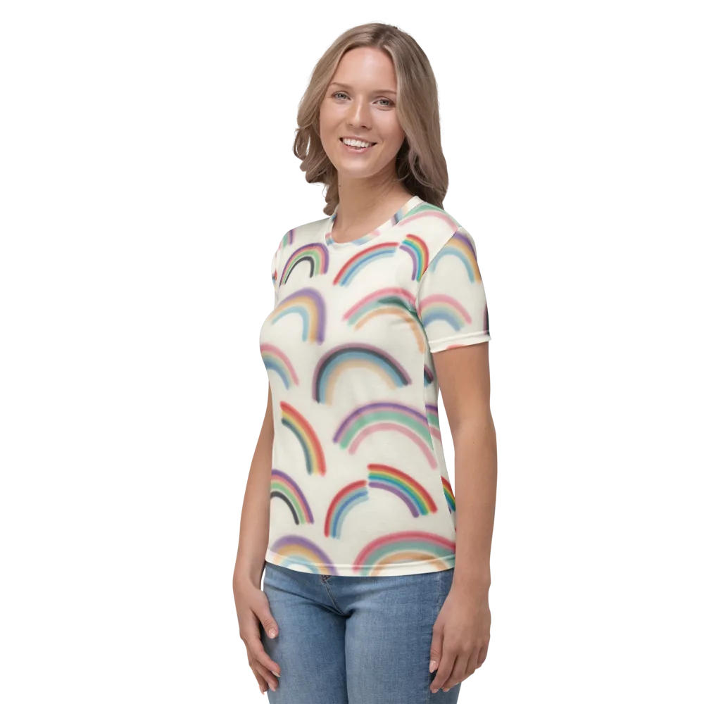Soft Arc Society on Women's Crew Neck T-Shirt — Left