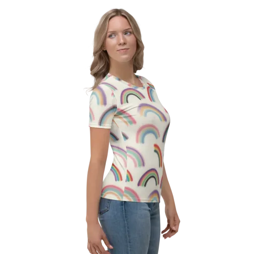 Soft Arc Society on a Women's Crew Neck T-Shirt