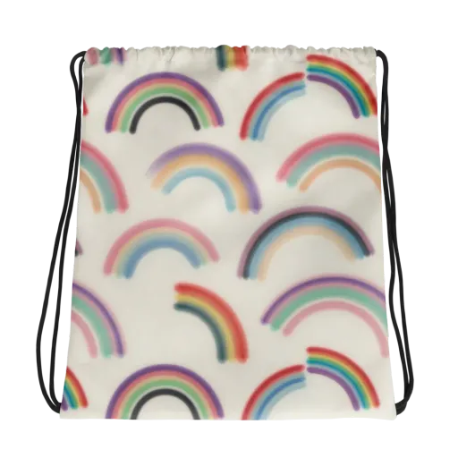 Soft Arc Society on a Drawstring Bag