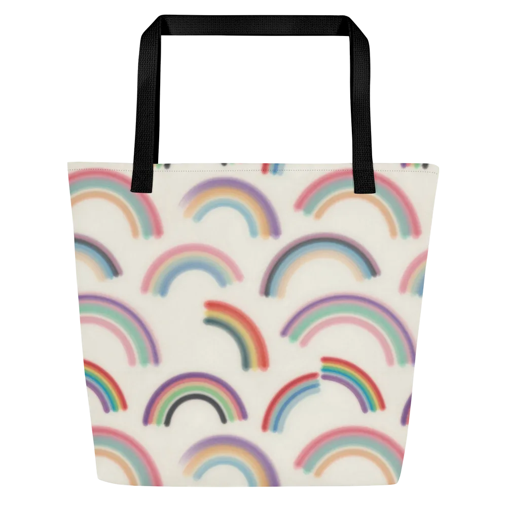 Soft Arc Society on Large Tote Bag W/ Pocket — Front