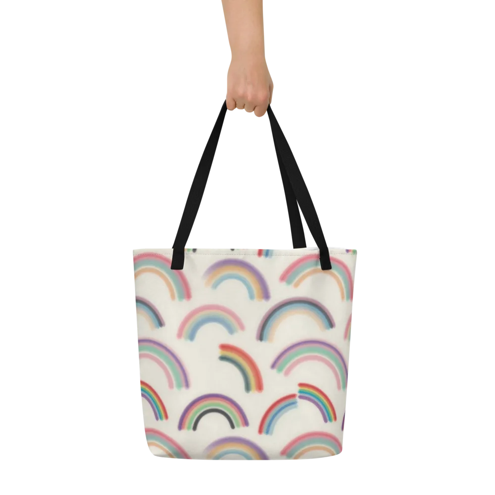 Soft Arc Society on Large Tote Bag W/ Pocket — Front