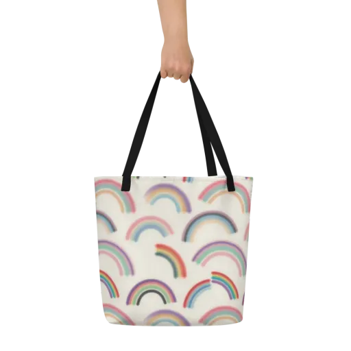 Soft Arc Society on a Large Tote Bag W/ Pocket