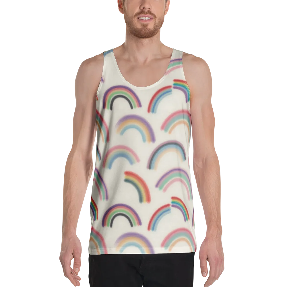Soft Arc Society on Men's Tank Top — Front
