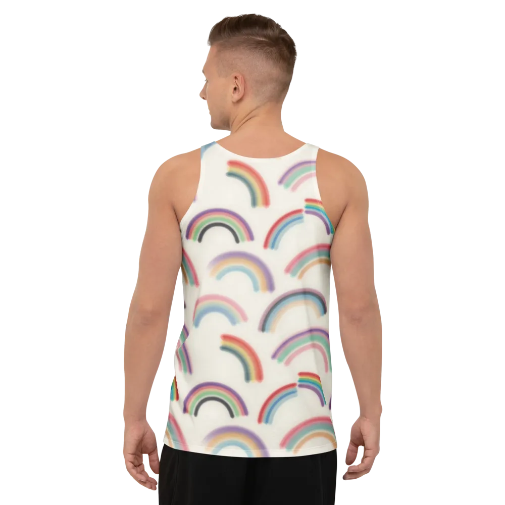 Soft Arc Society on Men's Tank Top — Back