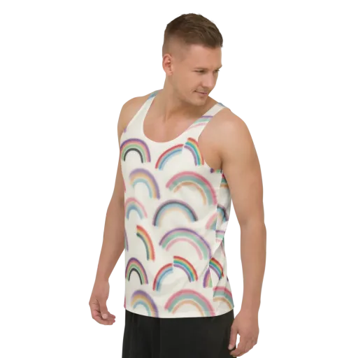 Soft Arc Society on a Men's Tank Top