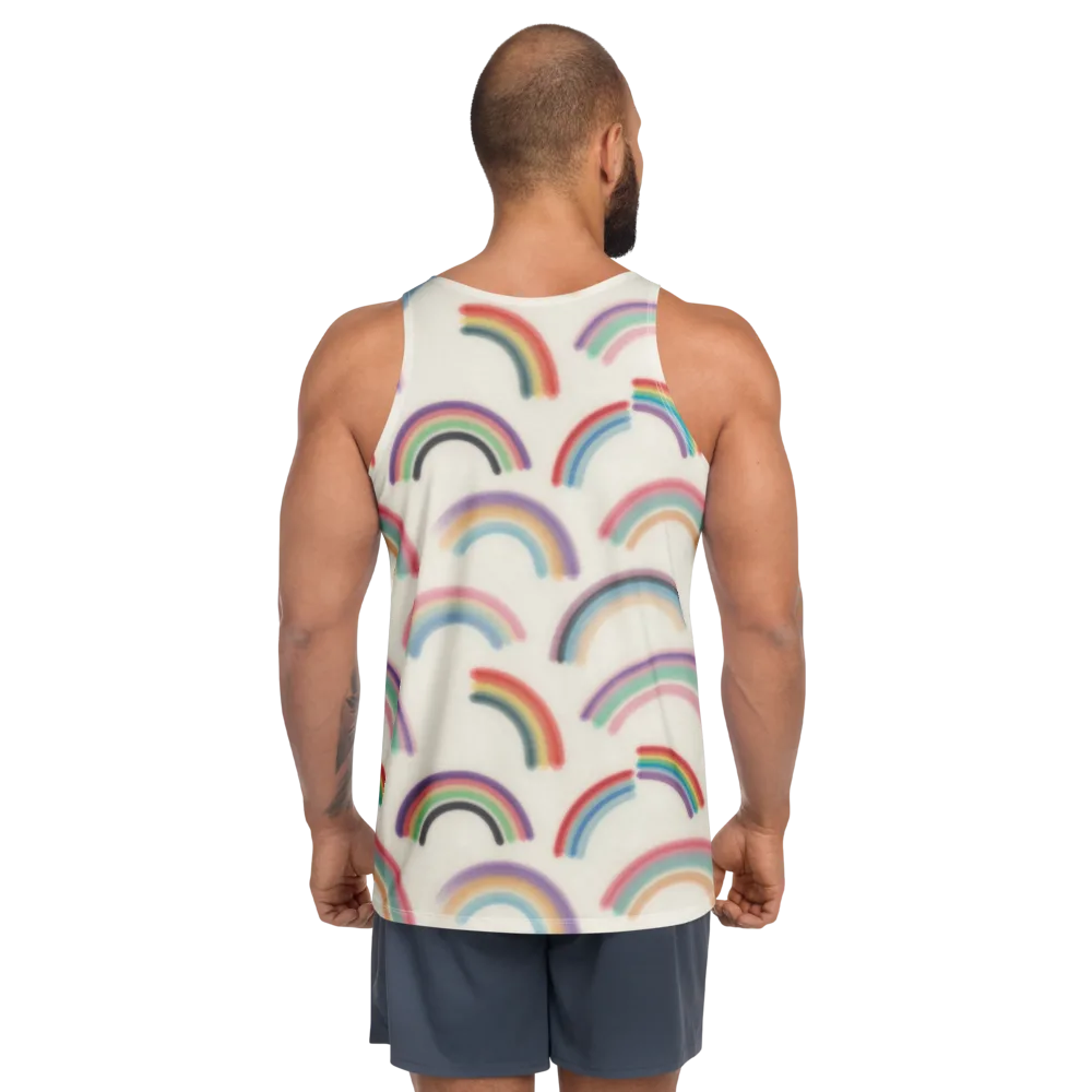 Soft Arc Society on Men's Tank Top — Back