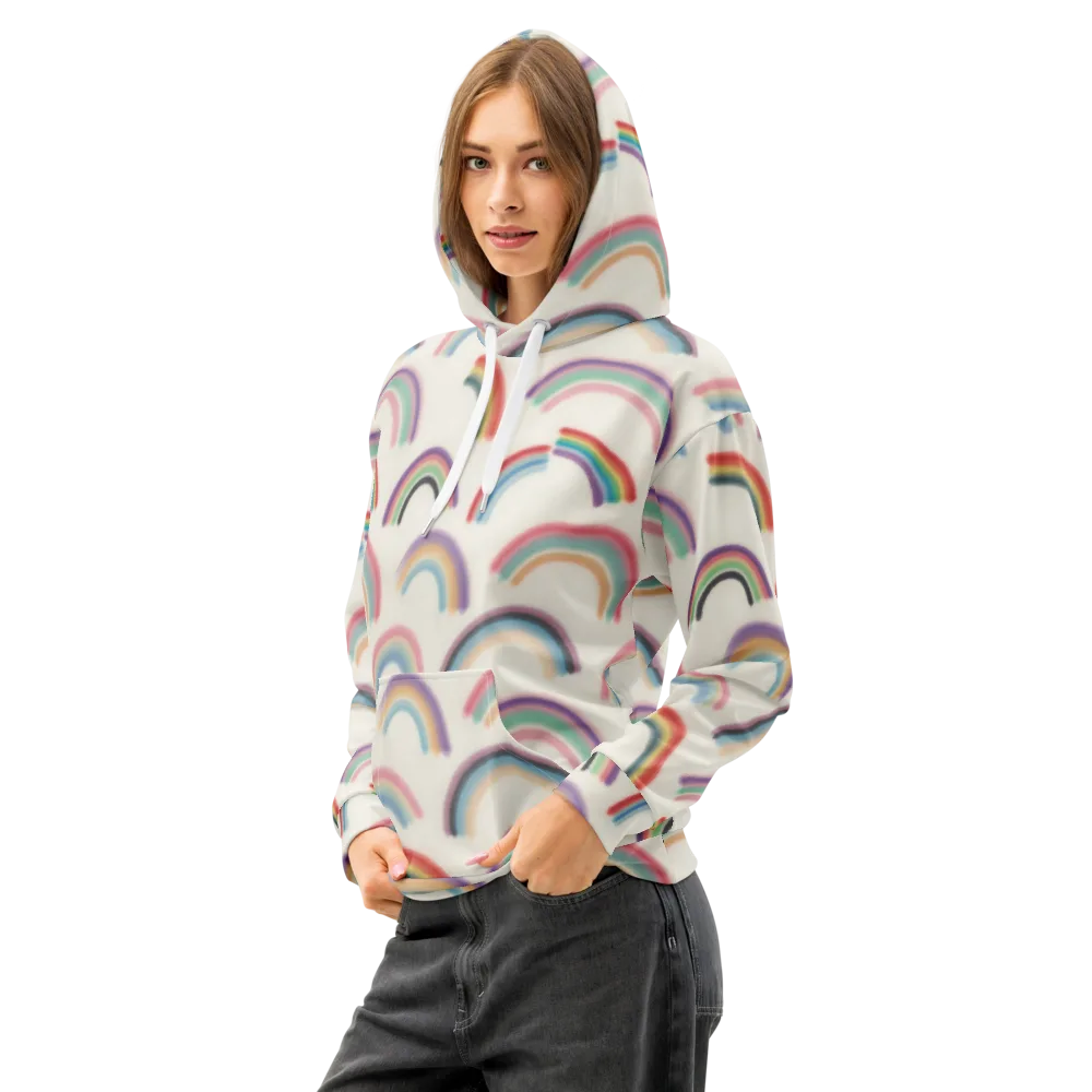 Soft Arc Society on Cotton Hoodie — Left Front
