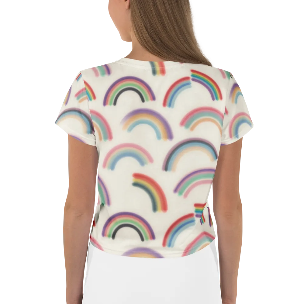 Soft Arc Society on Crop Tee — Back