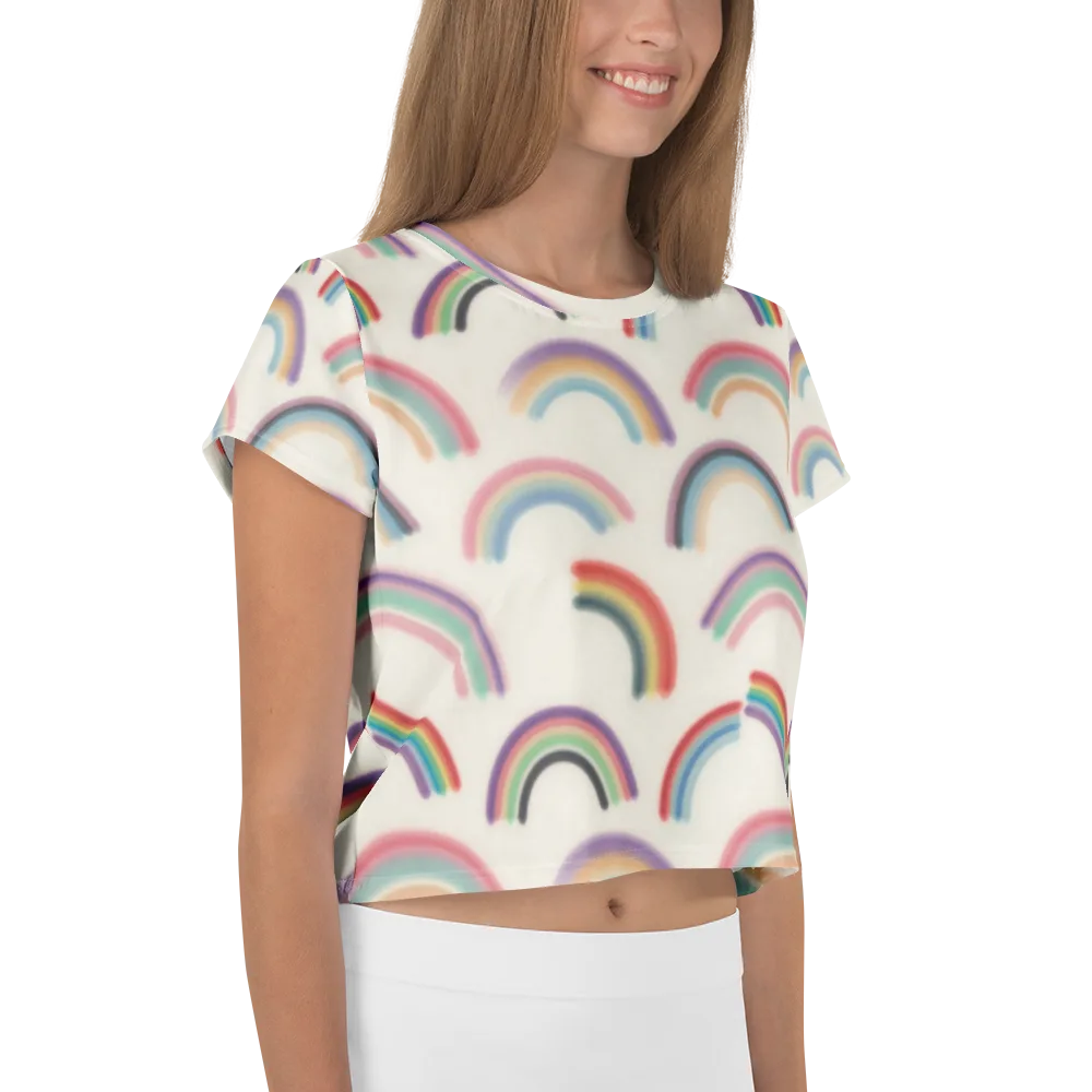 Soft Arc Society on Crop Tee — Right