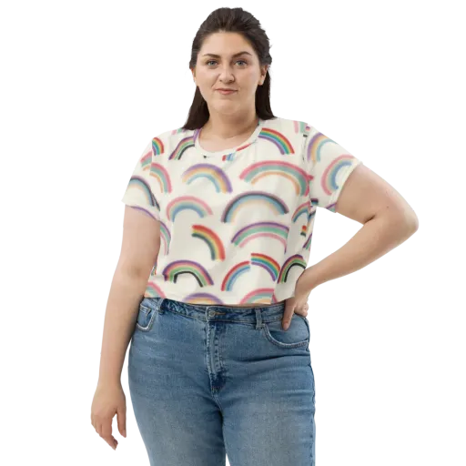Soft Arc Society on a Crop Tee