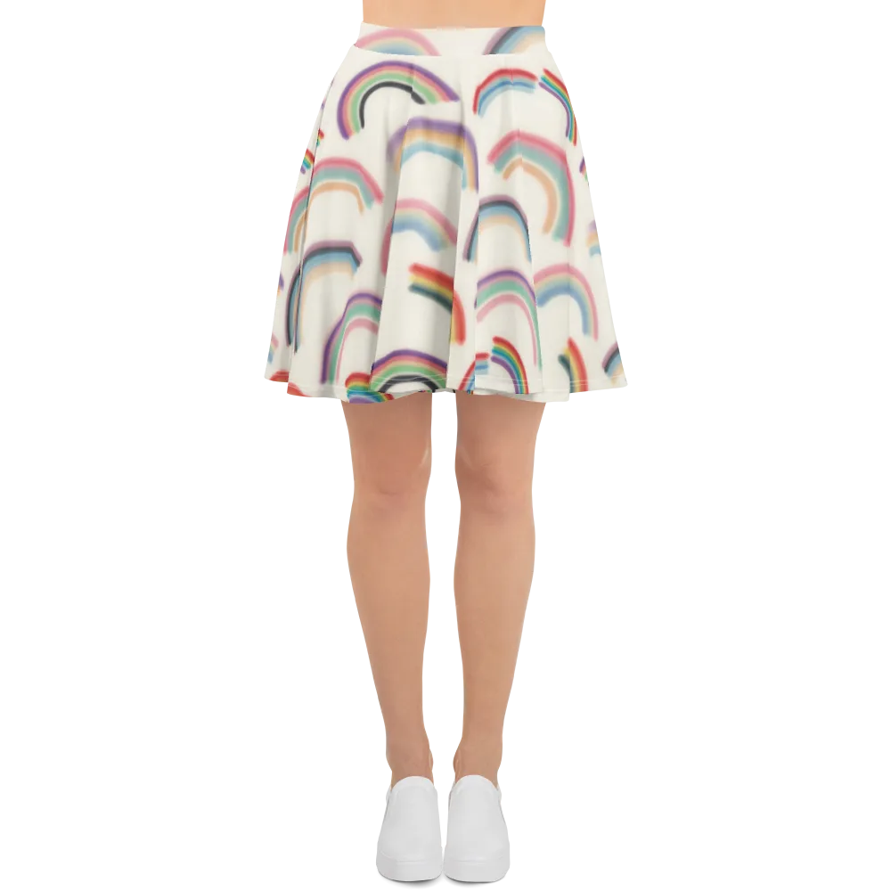 Soft Arc Society on Skater Skirt — Front