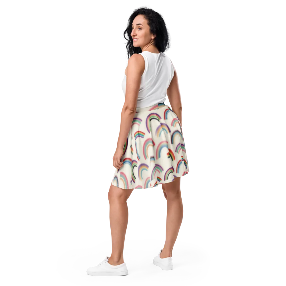 Soft Arc Society on Skater Skirt — Back