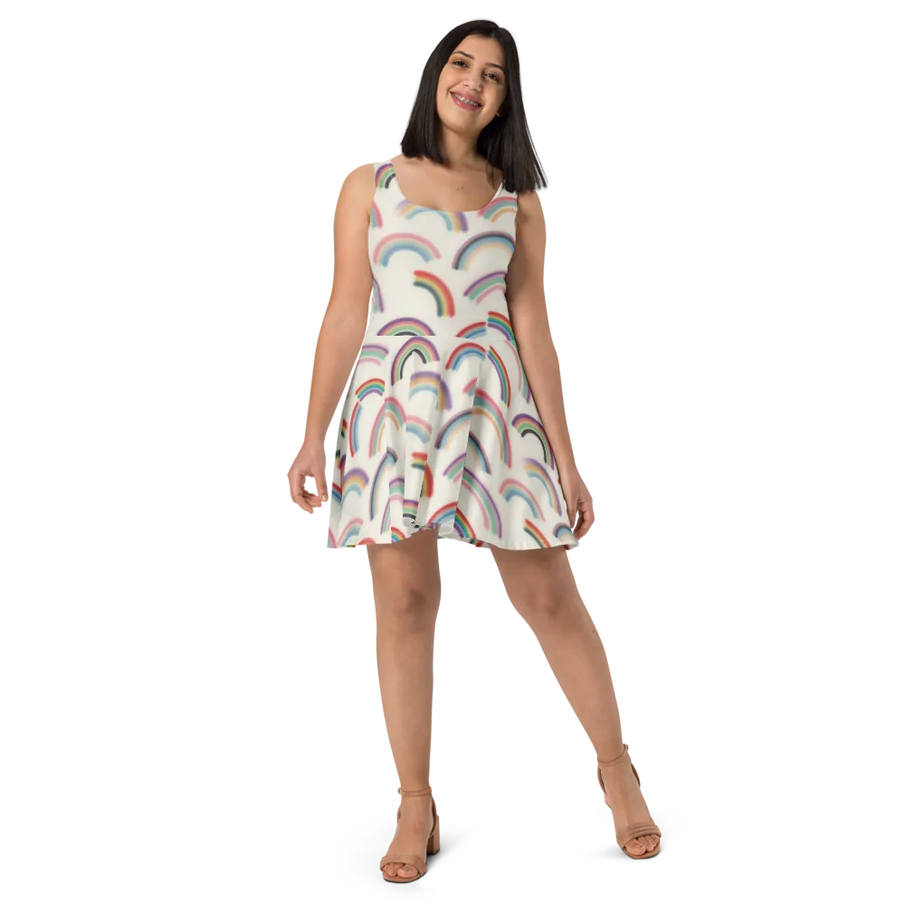 Soft Arc Society on Skater Dress — Front