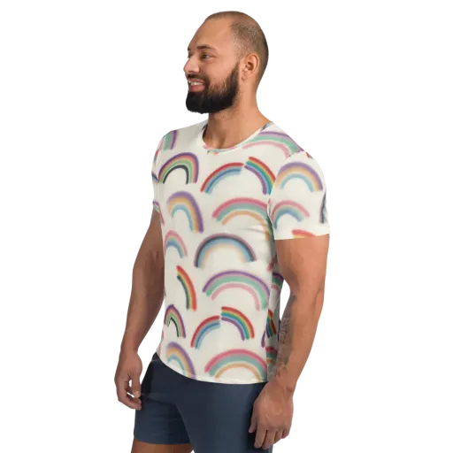 Soft Arc Society on a Men's Athletic T-Shirt