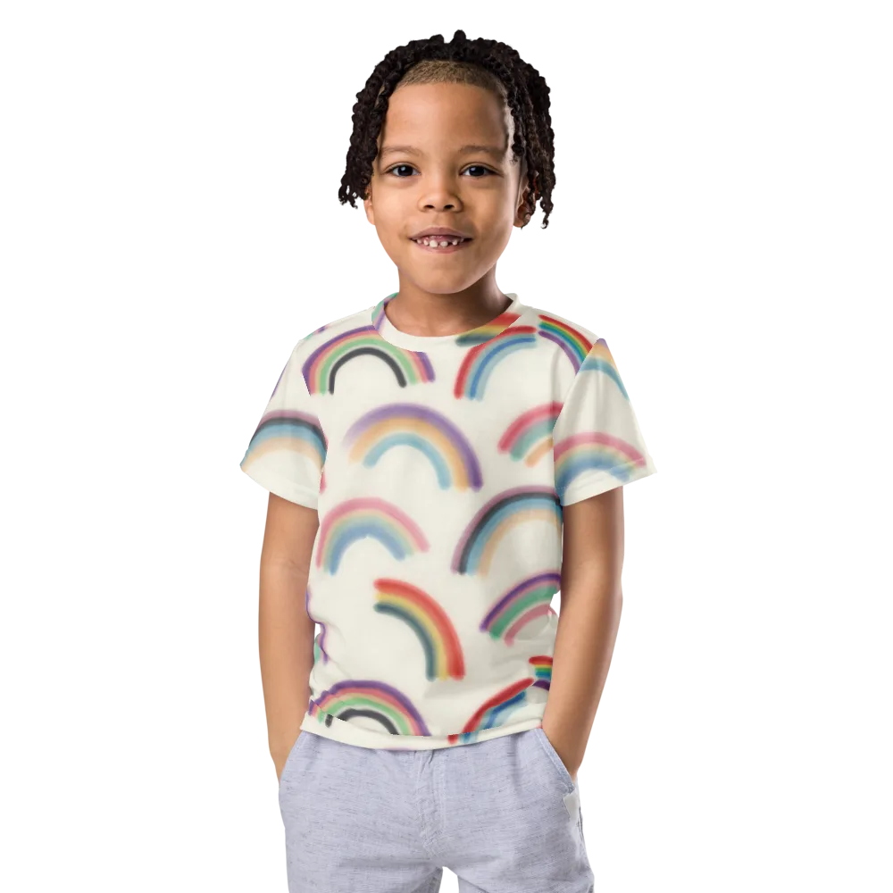 Soft Arc Society on Kids Crew Neck T-Shirt — Front