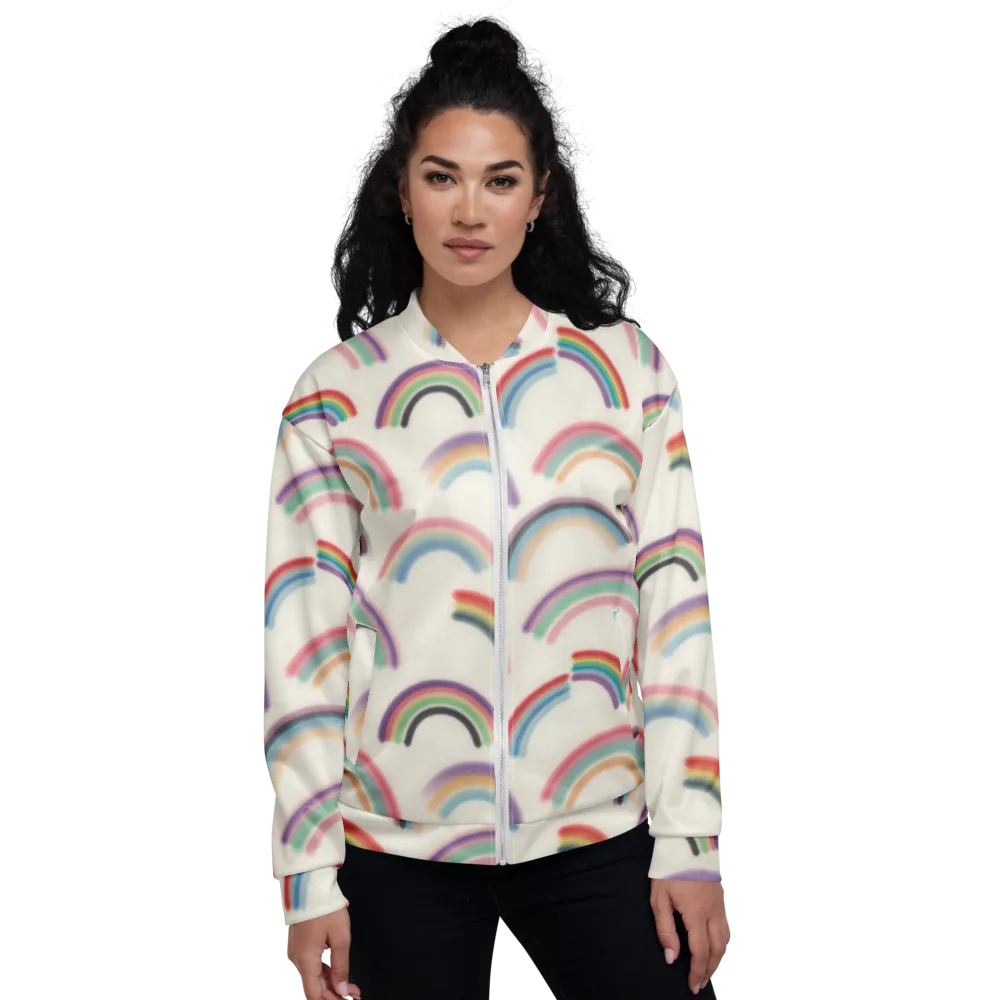 Soft Arc Society on Bomber Jacket — Front