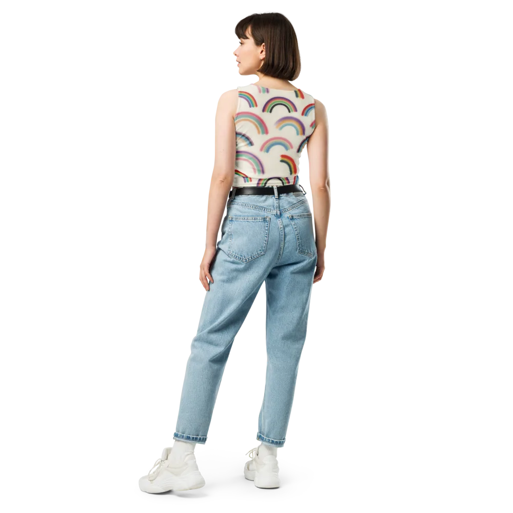 Soft Arc Society on Crop Top — Back