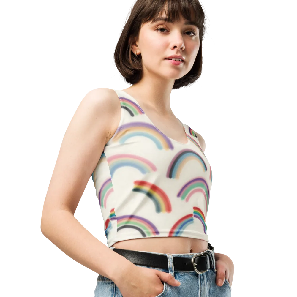 Soft Arc Society on Crop Top — Right Front