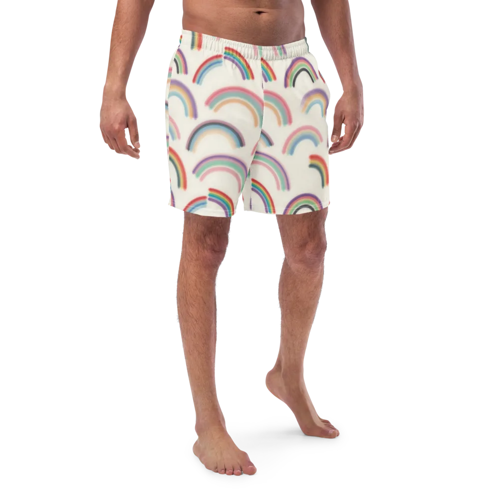 Soft Arc Society on Swim Trunks — Front