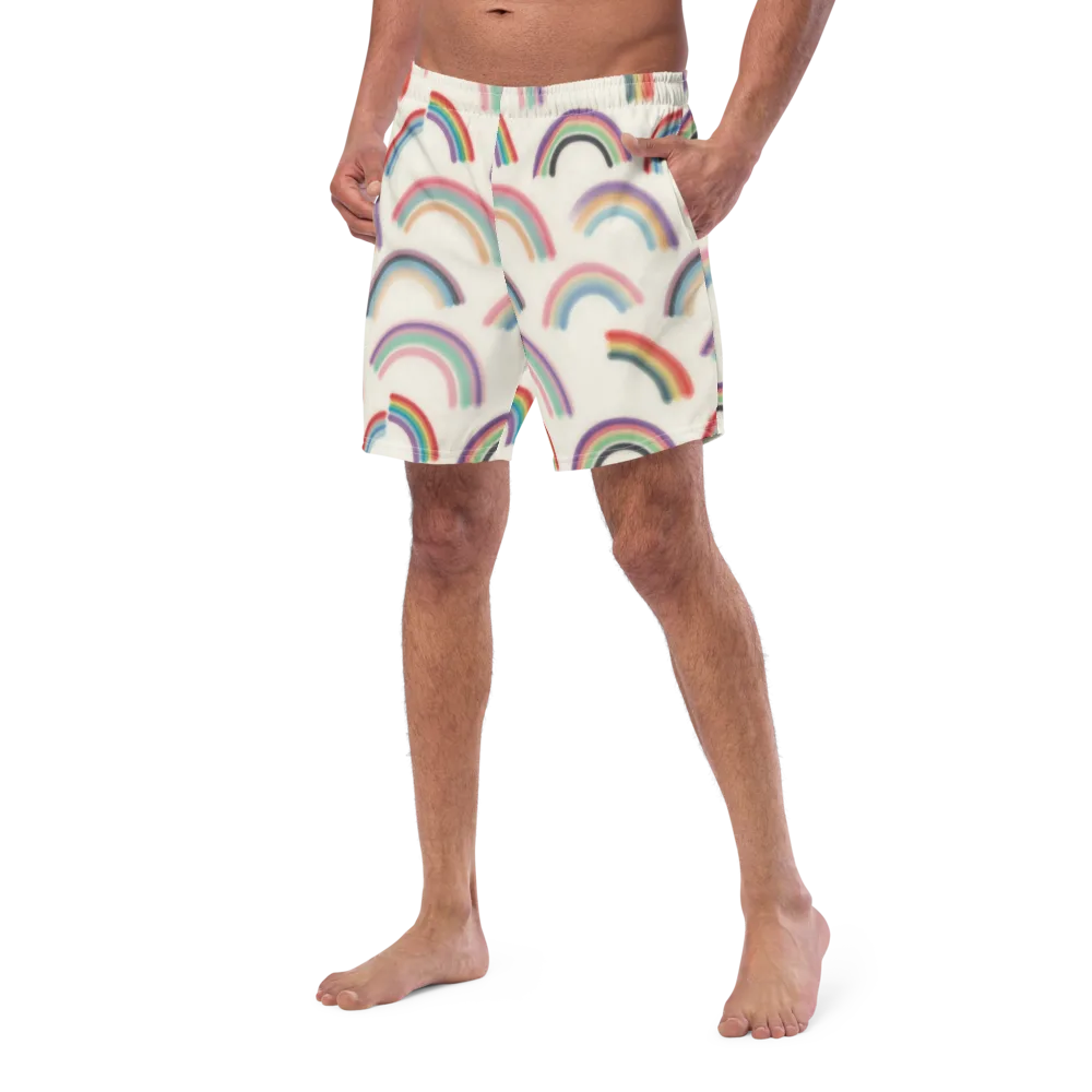 Soft Arc Society on Swim Trunks — Left Front